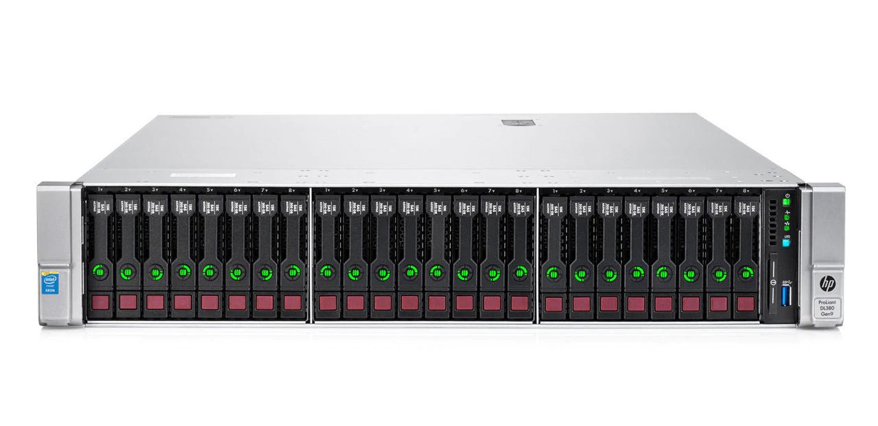HPE ProLiant DL380 G9 24 - bay Server 2x E5 - 2640 V4 =20 Cores P440ar 64GB RAM 8x 600GB SAS - SaveMyServer.com